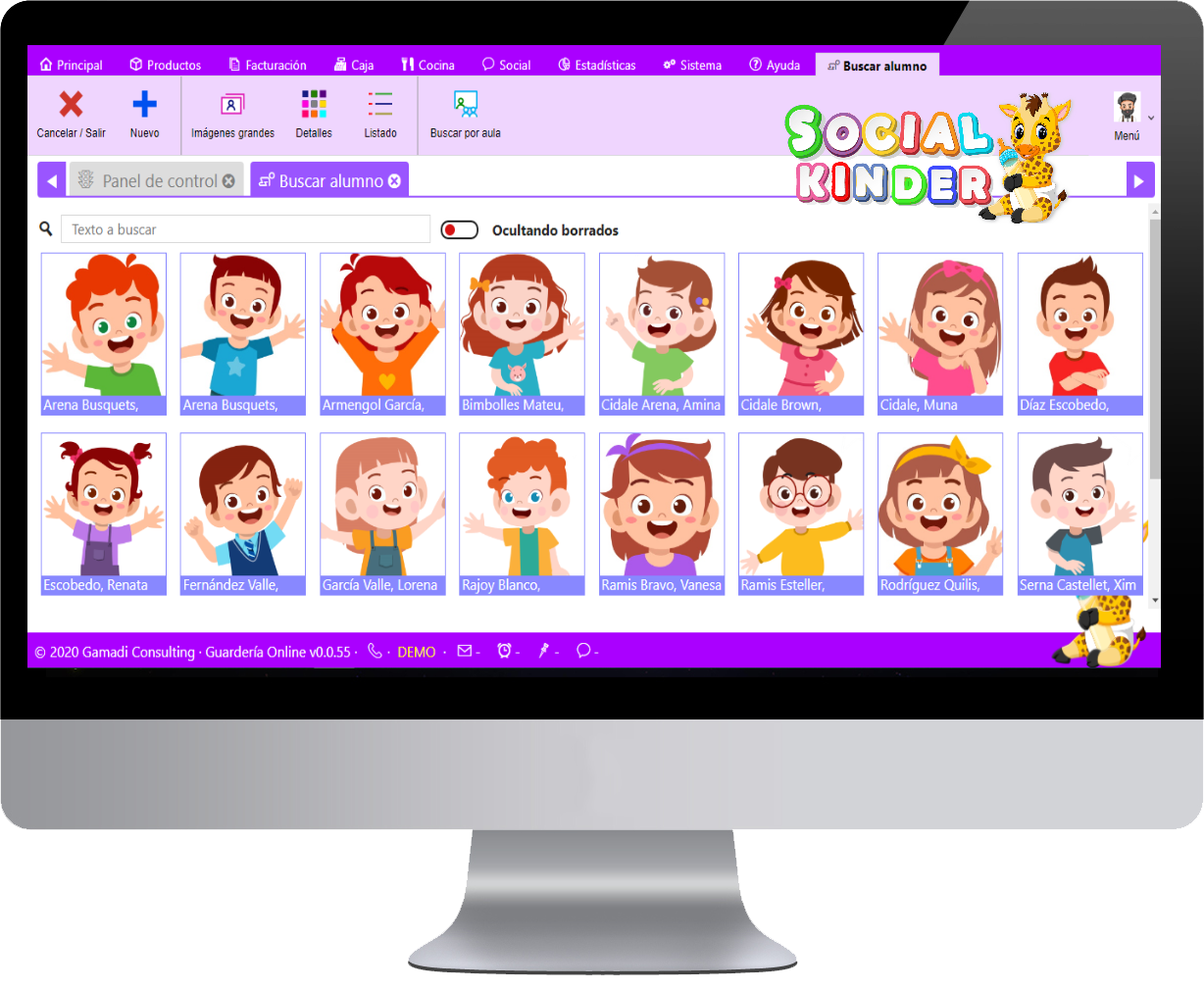 Imagen SocialKinder en pc